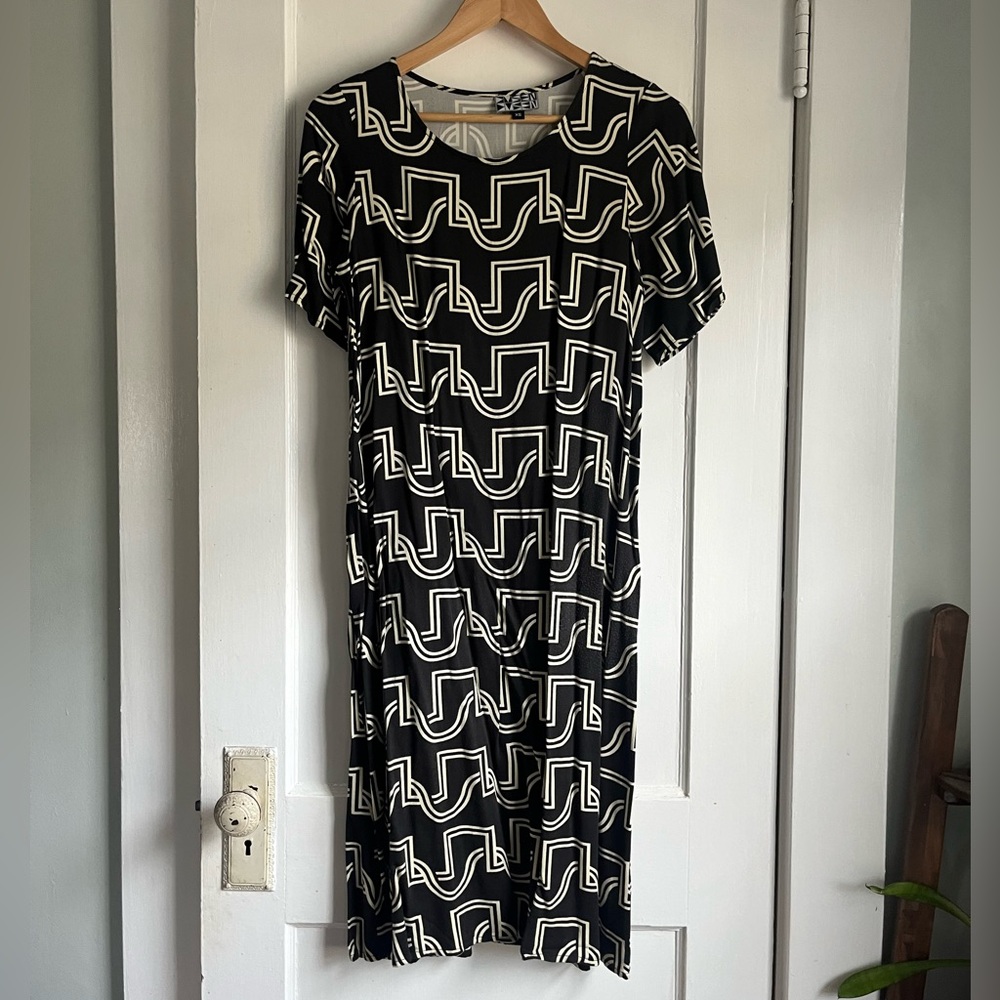 Dusen Dusen Black Duo Weave Dress